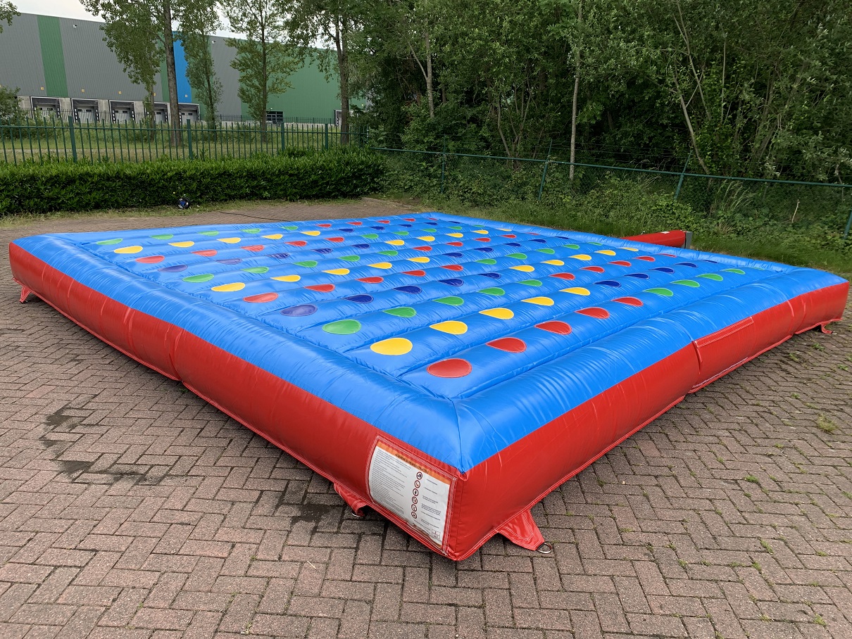 Minimaal verdiepen oriëntatie Twister mat opblaasbaar - Jump Factory