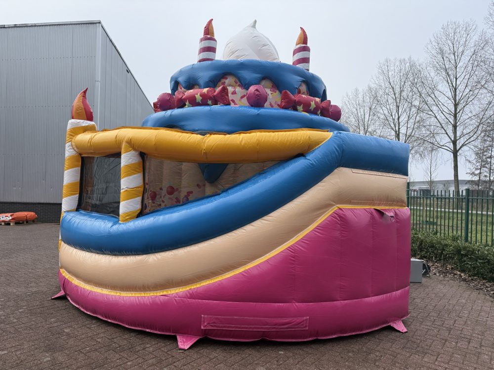 Springkussen Taart met glijbaan kopen IV